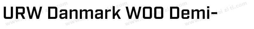 URW Danmark W00 Demi字体转换